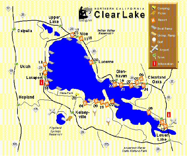 map of clear lake